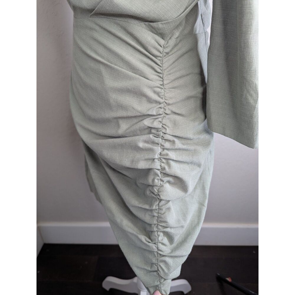 NWOT Revolve Atoir Perfect Places Asymmetrical Mini Dress Green Size 6 - Picture 9 of 12